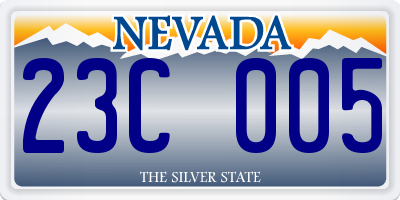 NV license plate 23C005