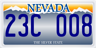 NV license plate 23C008
