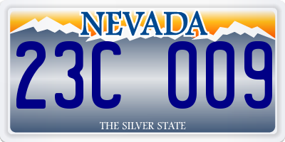 NV license plate 23C009