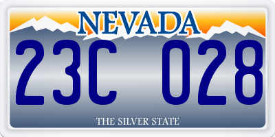 NV license plate 23C028