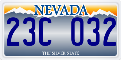 NV license plate 23C032