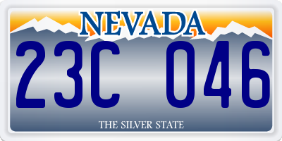 NV license plate 23C046