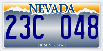 NV license plate 23C048