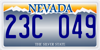 NV license plate 23C049