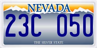 NV license plate 23C050