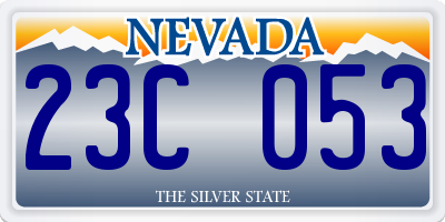 NV license plate 23C053