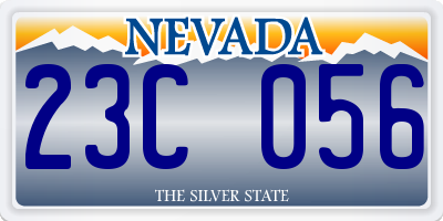 NV license plate 23C056