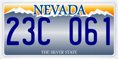 NV license plate 23C061