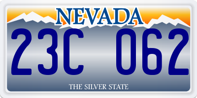 NV license plate 23C062