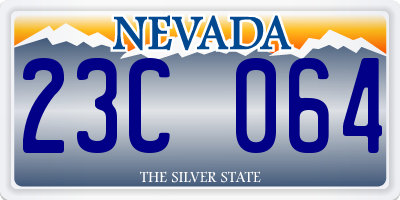 NV license plate 23C064