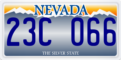 NV license plate 23C066