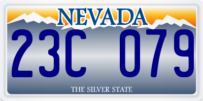 NV license plate 23C079