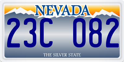 NV license plate 23C082