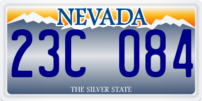 NV license plate 23C084