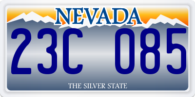 NV license plate 23C085