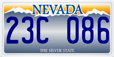 NV license plate 23C086