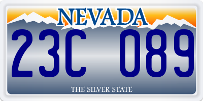 NV license plate 23C089