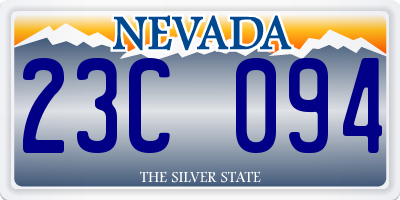 NV license plate 23C094