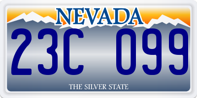 NV license plate 23C099