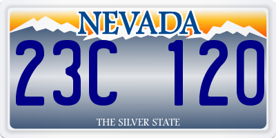 NV license plate 23C120