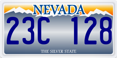 NV license plate 23C128