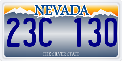 NV license plate 23C130