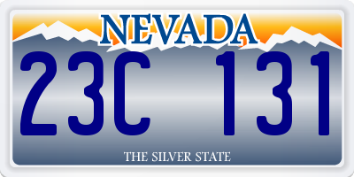 NV license plate 23C131