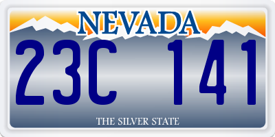 NV license plate 23C141