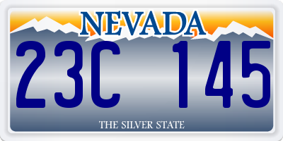 NV license plate 23C145