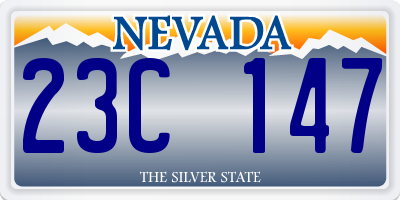 NV license plate 23C147