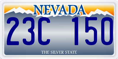 NV license plate 23C150