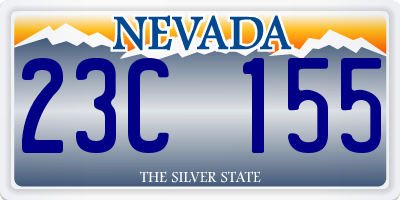 NV license plate 23C155