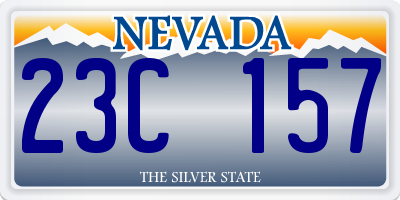 NV license plate 23C157