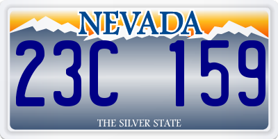 NV license plate 23C159