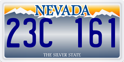 NV license plate 23C161