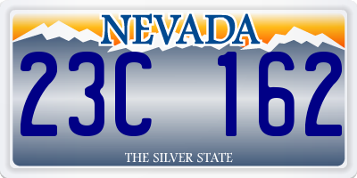 NV license plate 23C162