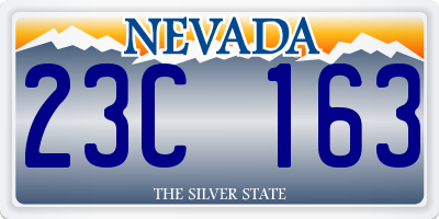 NV license plate 23C163