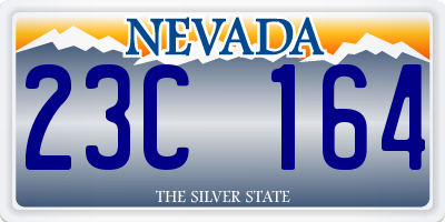 NV license plate 23C164