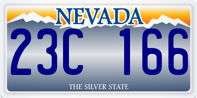 NV license plate 23C166