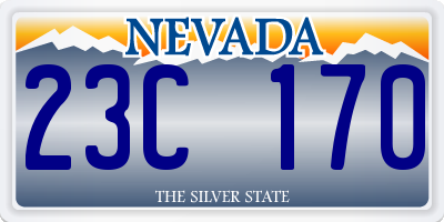 NV license plate 23C170