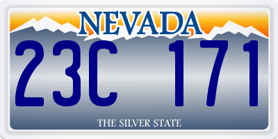 NV license plate 23C171