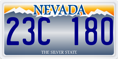 NV license plate 23C180