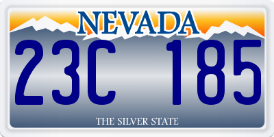 NV license plate 23C185