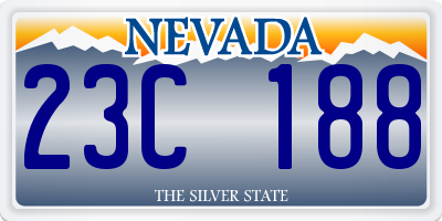 NV license plate 23C188