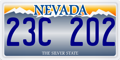 NV license plate 23C202