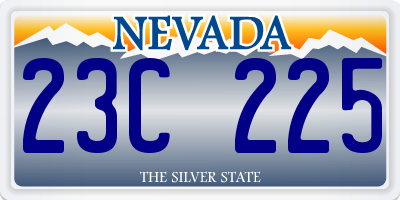 NV license plate 23C225
