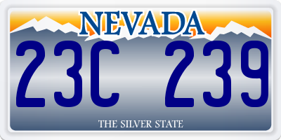 NV license plate 23C239