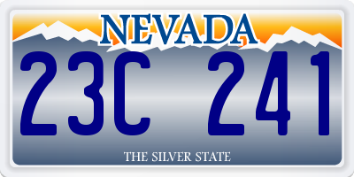 NV license plate 23C241