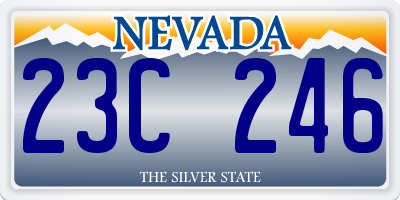 NV license plate 23C246