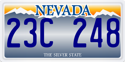 NV license plate 23C248